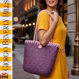 Giorgio Beverly Hills Straw Bag